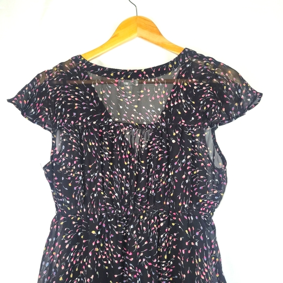 Motherhood Maternity Black Floral Mini Dress M - Picture 5 of 7